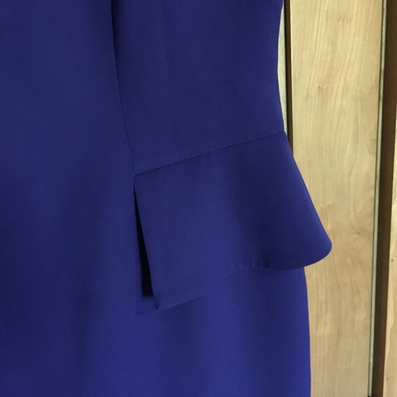 Anne Klein blue peplum dress 14 - Picture 5 of 6